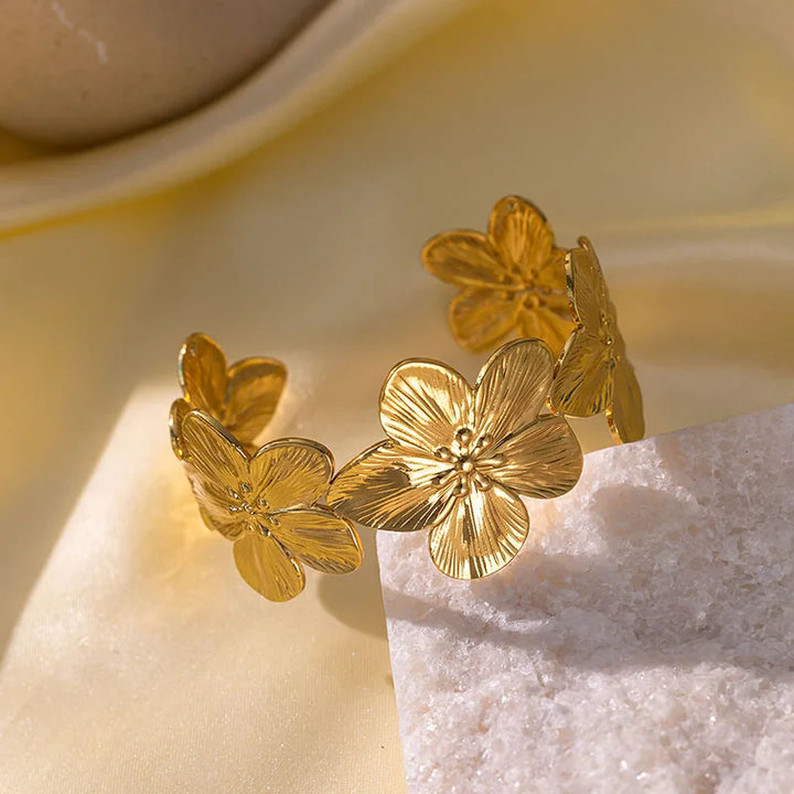 BRACELET " FLEUR D'OR "